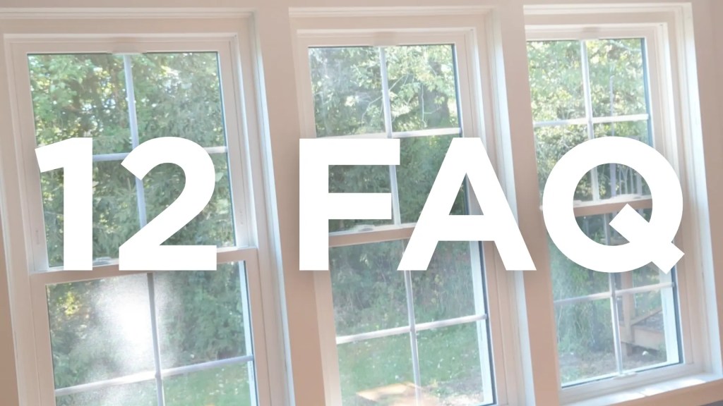 FAQs for Window Replacement