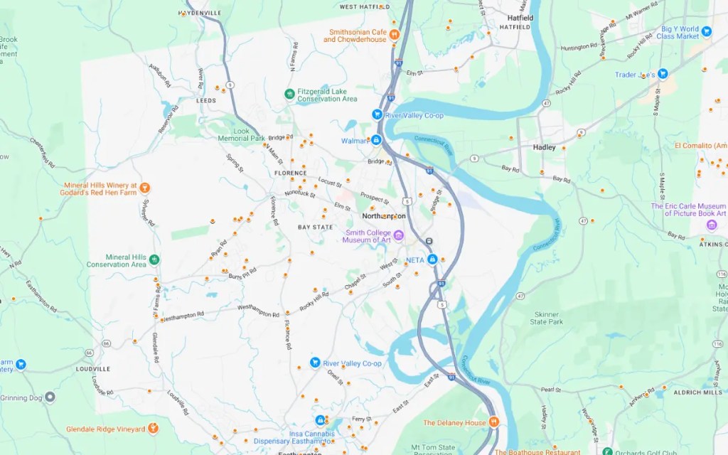 Yankee Home Northampton MA Completed Project Map